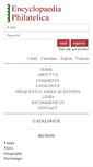 Mobile Screenshot of encyclopaediaphilatelica.net
