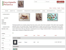 Tablet Screenshot of encyclopaediaphilatelica.net